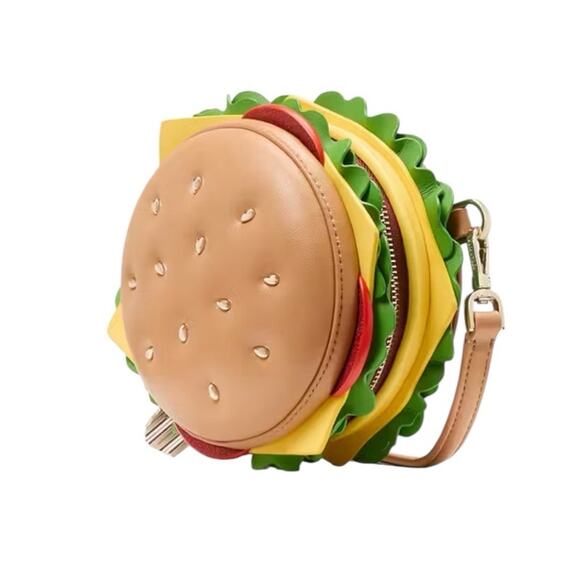 Kate Spade New York Authentic 3D Hamburger Crossbody Bag New - Picture 3 of 5